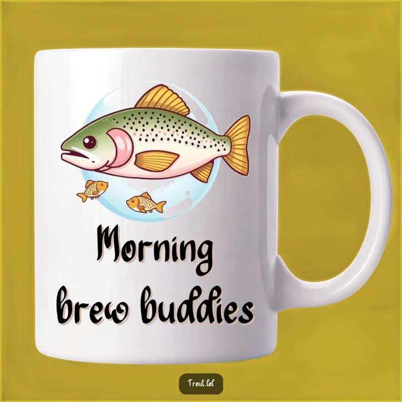 Funny Sharing Trout Mug: A Heartwarming Gift for Friends and Kindness Lovers