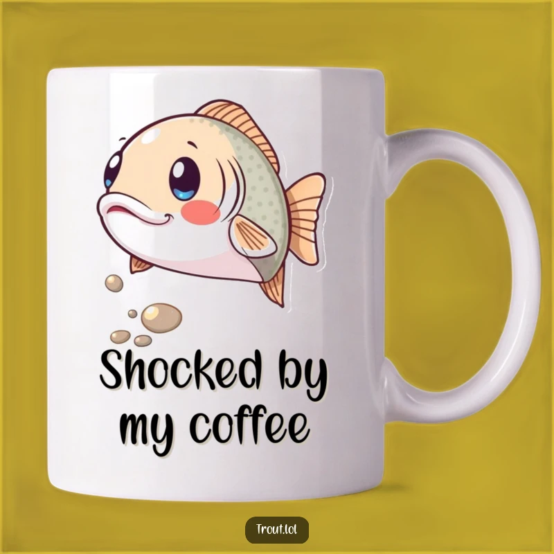Funny Surprised Trout Mug: A Hilarious Gift for Anglers and Collectors