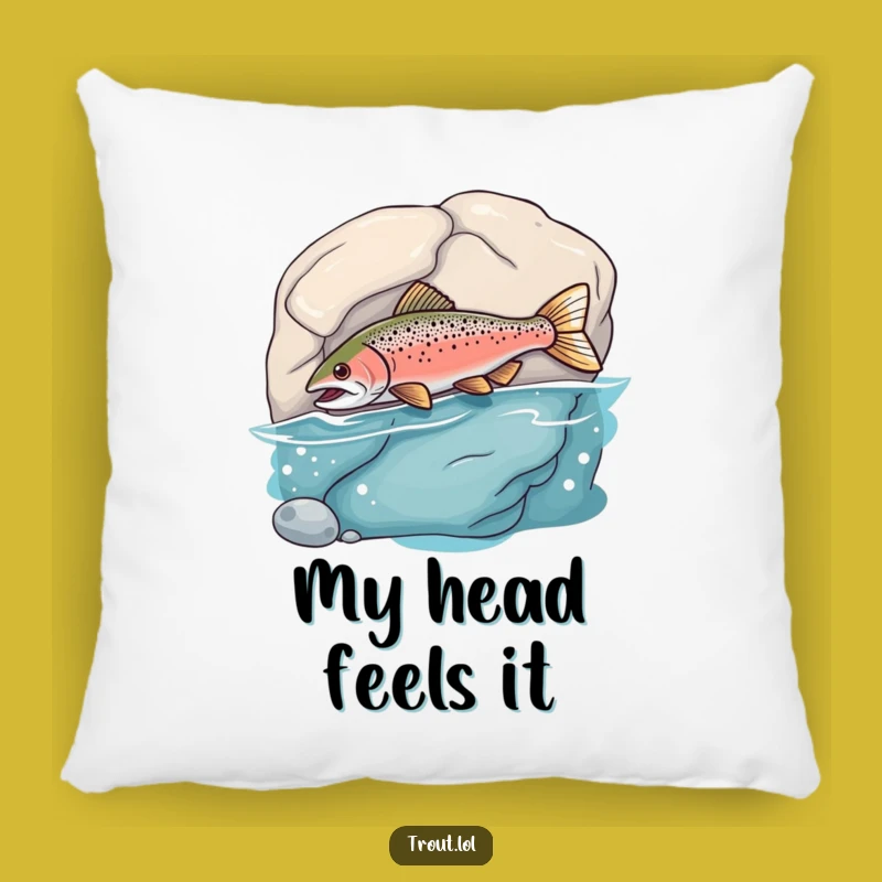 Funny Bumping Trout Pillow: Hug Your Goofy Fishy Friend, Perfect Funny Gift