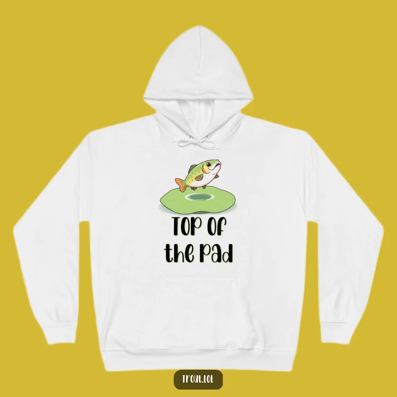 Funny Bouncing Trout Hoodie: Stay Cozy with Aquatic Cheer!
