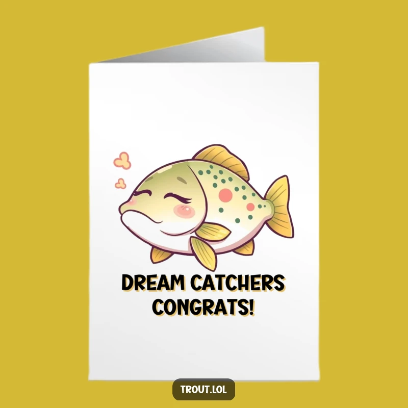 Free Printable Congrats Card: Dreaming Trout Ripples with Joyful News