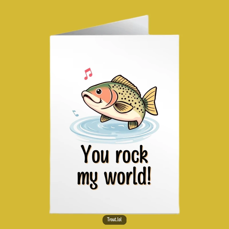 Trout Congrats Tune Free Printable Card - A Melodious Downloadable Gift!