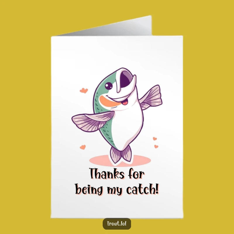 Free Printable Thank You Card: Grateful Trout Flip for Your Kindness!