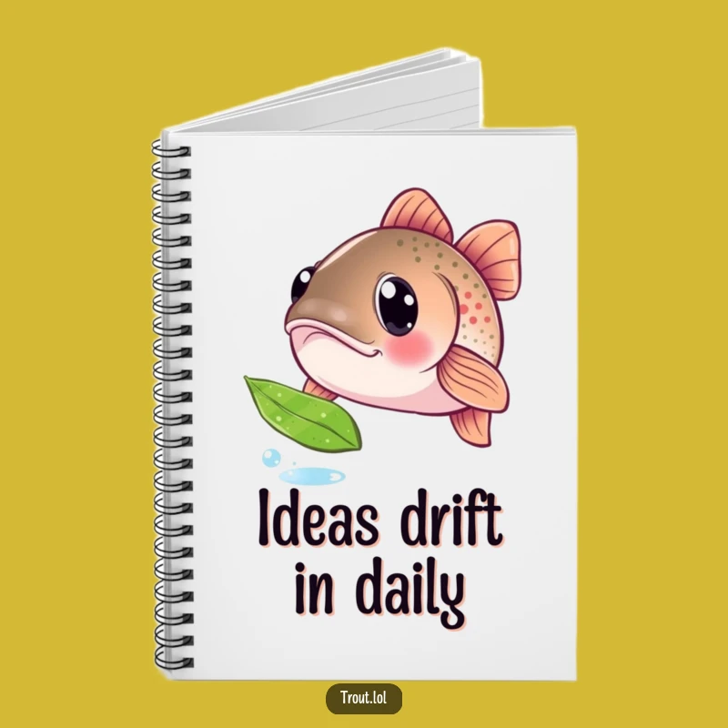 Funny Curious Trout Notebook: Jot Down Ideas with this Hilarious Fish Journal