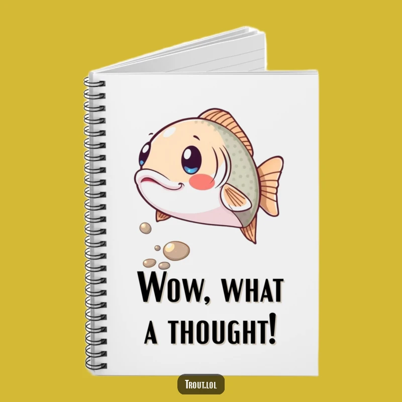 Funny Surprised Trout Notebook: Jot Down Surprising Ideas in this Hilarious Fish Journal
